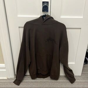 Travis scoot UTOPIA brown hoodie